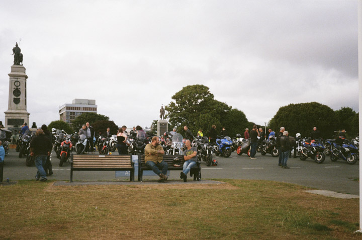 Testing the Olympus Trip 35 with Fujifilm 400 at Plymouth Bike Nights, Plymouth Hoe UK. Classic 35mm film camera review with sample photos.